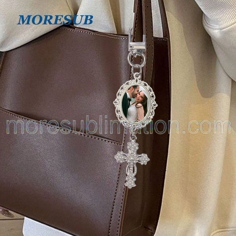 Sublimation Bag Charm Blanks Wholesale Metal Keychain