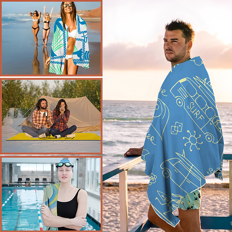 Custom Summer Beach Towel, Speical Gift Name Towel