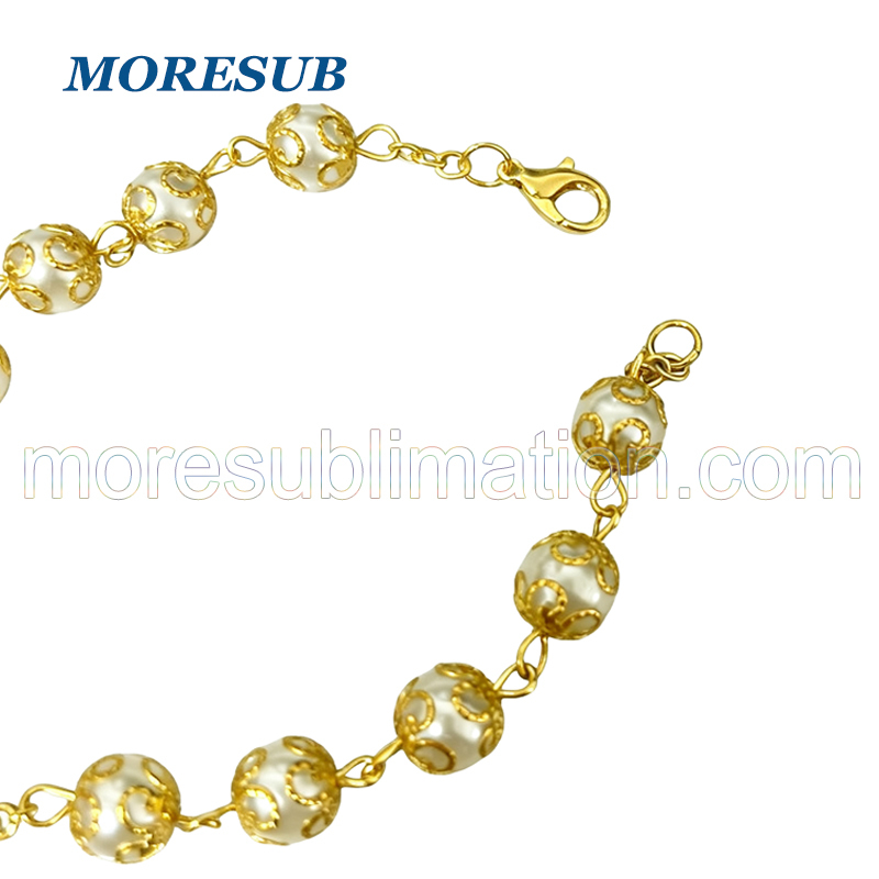 Sublimation Pearl Gold Car Pendant Blanks Wholesale Car Hanger