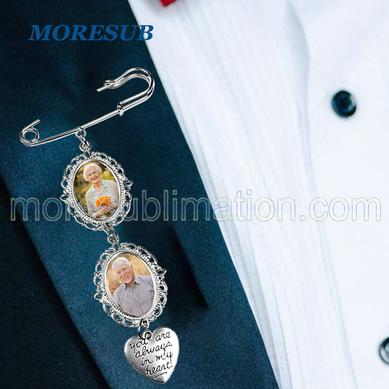 Sublimation Wedding Brooch Blanks Wholesale Graduation Pin