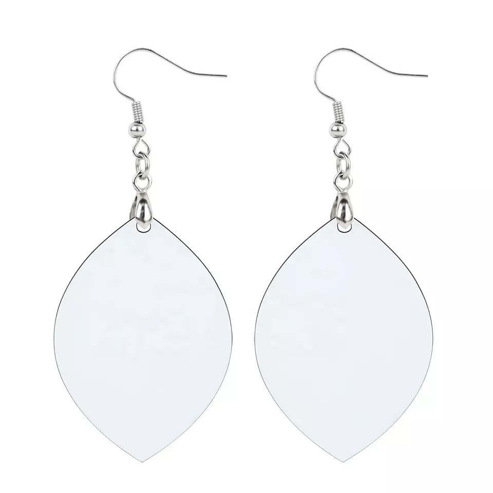 ERG06-Sublimation MDF Leaf Earring