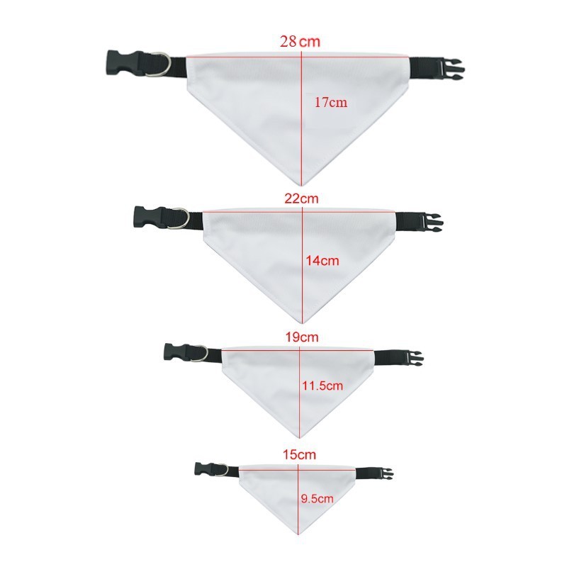 Sublimation Pet Scarf  Blanks Wholesale Adjustment Pet Bib