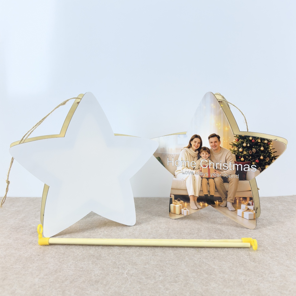 Sublimation Five-pointed Star Lantern Blanks For Christmas