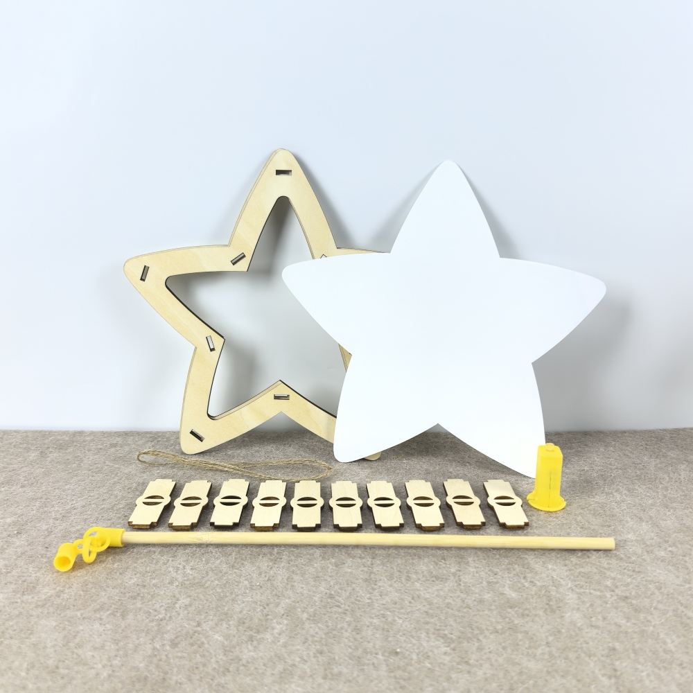 Sublimation Five-pointed Star Lantern Blanks For Christmas