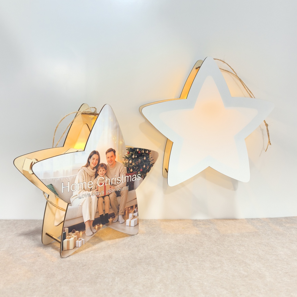 Sublimation Five-pointed Star Lantern Blanks For Christmas