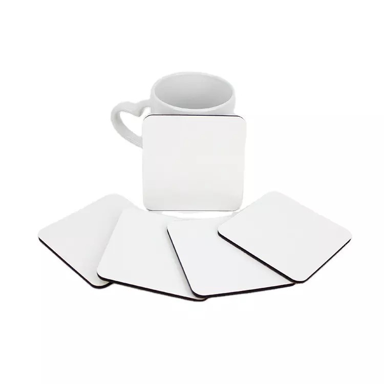 Sublimation Square MDF Coaster With Cork Wholesale Halloween Wood Coaster