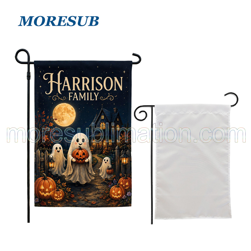 Sublimation Halloween Garden Flag Wholesale Polyester Banner Blank