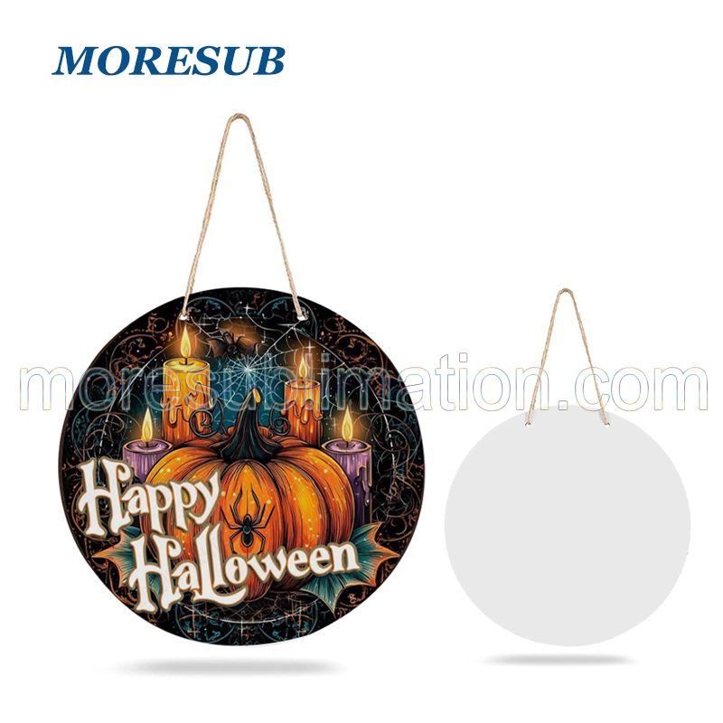 Sublimation MDF Round Door Plate Blanks Wholesale Wood Door Hanger