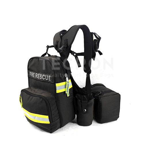 Flame Retardant Fireman Back Pack, Self Assemble System