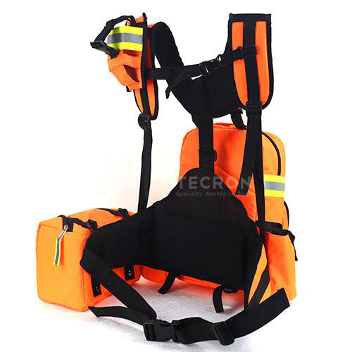 Flame Retardant Fireman Back Pack, Self Assemble System