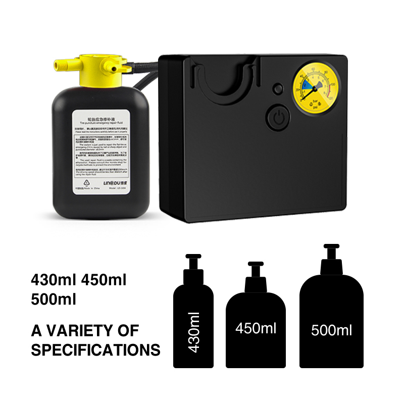 Car tire sealant inflator sealer tubeless tire puncture repair kit