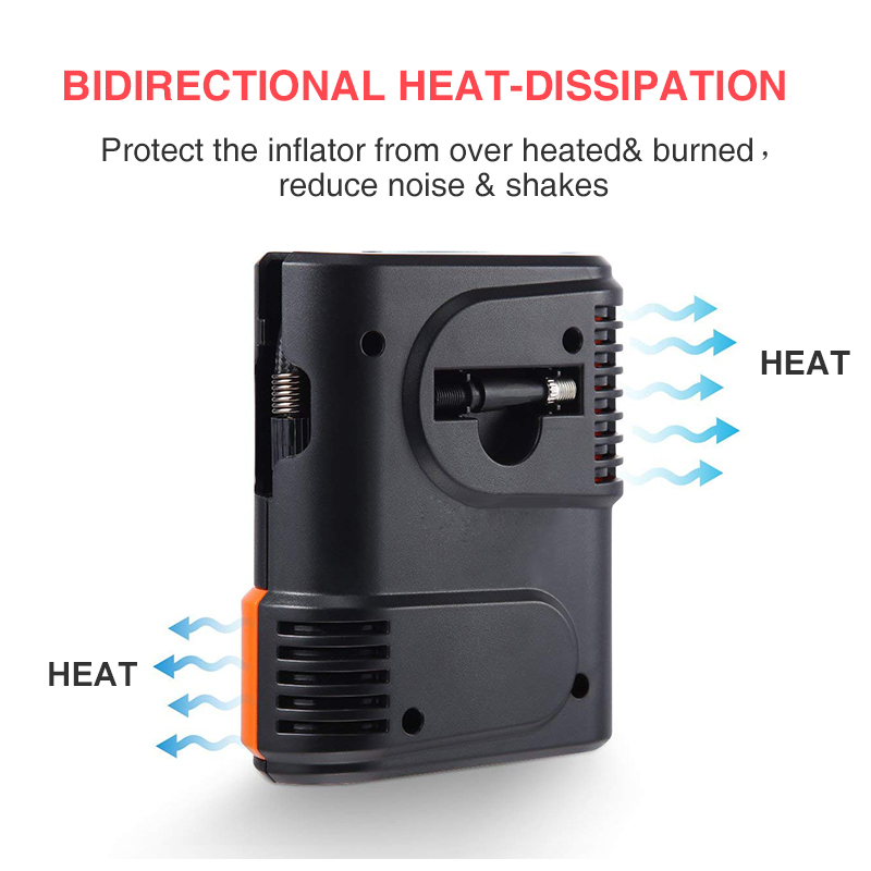 100PSI tire inflator air compressor wireless rechargeable car tire inflator