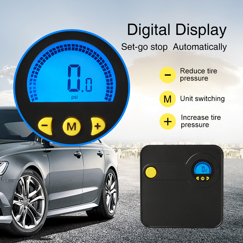 Portable Car Air Compressor Tyre Digital Inflator 12V Auto Inflatable Pumps Electric Tire Inflators for car