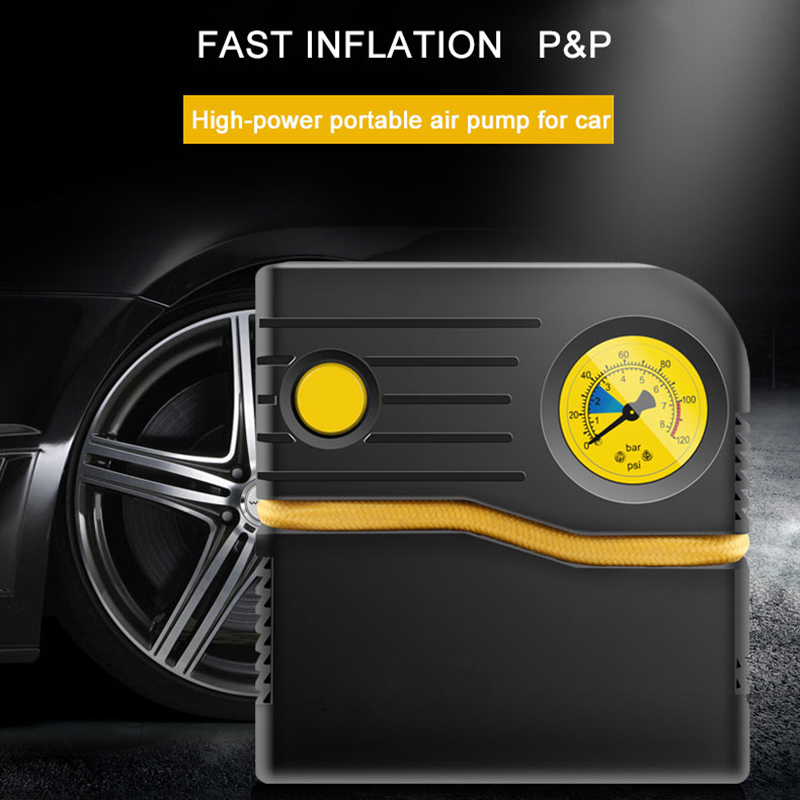 Windgallopld Car Motorcycle Bicycle DC12V rechargeable tire inflator air compressor pump automatic tire inflator machine