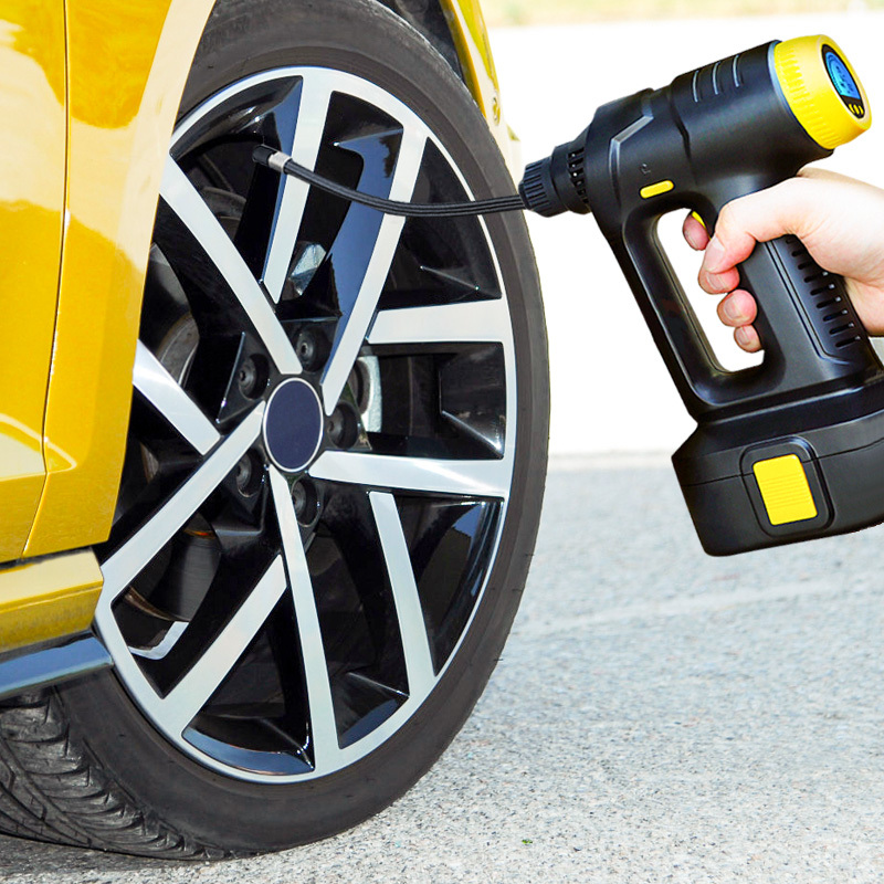 Windgallopld 120W Wireless handheld inflation car tyre pump digital car air pump compressor