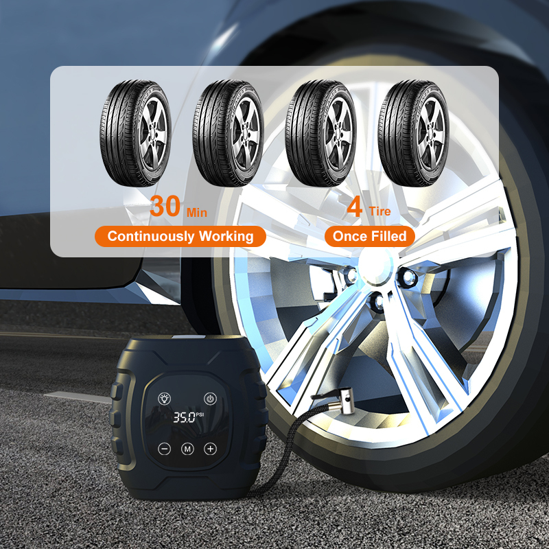 Windgallopld 120W Cars Bicycles Motorcycles tire inflators car air compressor pump