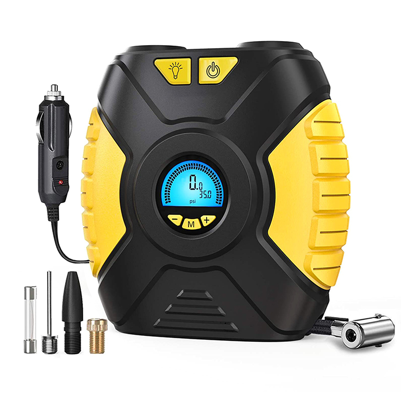 100PSI high power handheld electric car air compressor tyre inflator pump