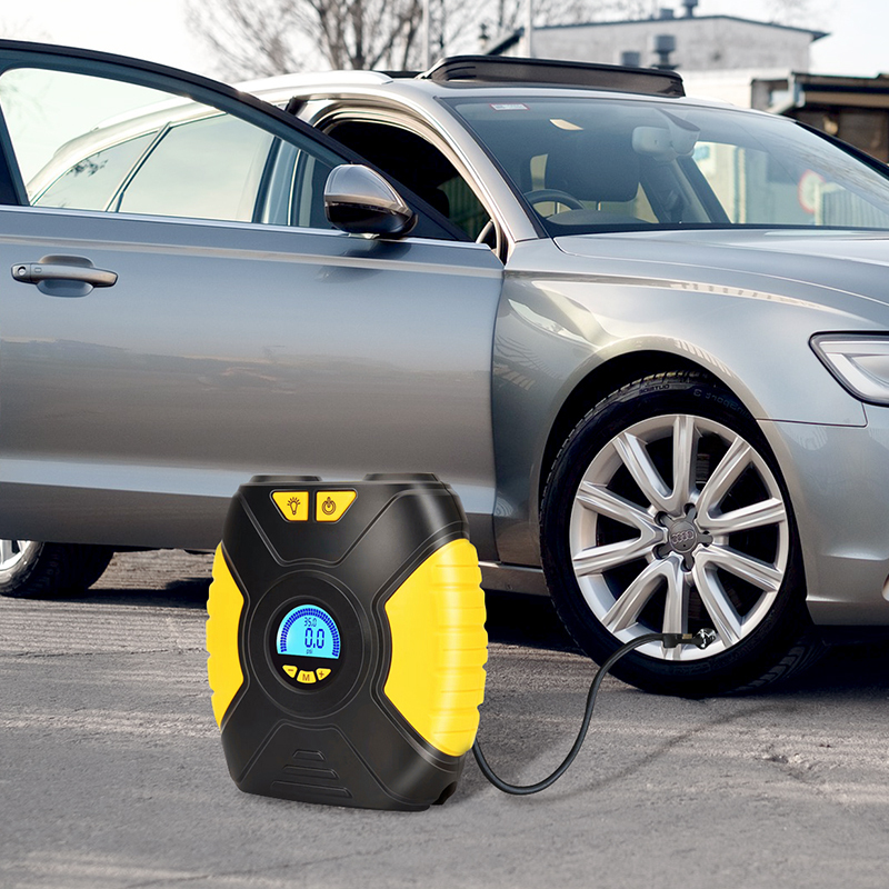 100PSI high power handheld electric car air compressor tyre inflator pump