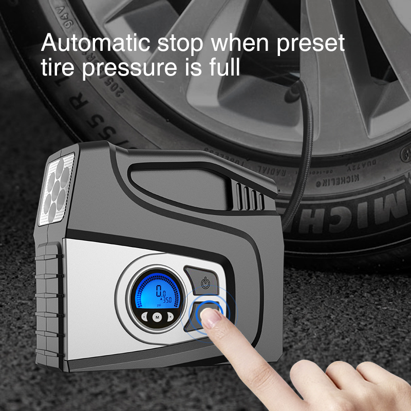 Windgallopld 100PSI rechargeable cordless tyre inflator machine air compressor air pump tire inflator