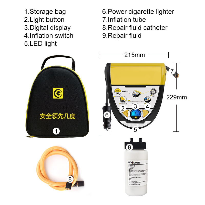 Windgallopld Motorcycle car puncture tire repair tyre tool car tire puncture plug repair kit