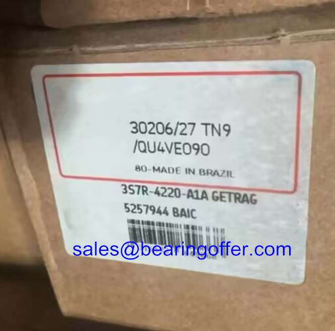 30206/27TN9/QU4VE090 Tapered Roller Bearing 27x62x17.2mm - Stock for Sale