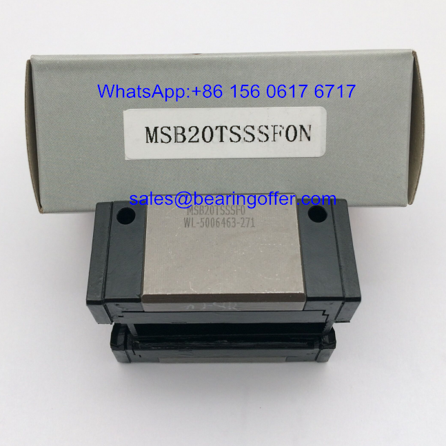 MSB20TSSSF0N Linear Slide Carriage 22x42x48 Runner Block MSB20T - Stock for Sale