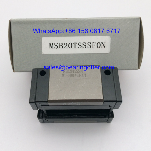 MSB20TSSSF0N Linear Slide Carriage 22x42x48 Runner Block MSB20T - Stock for Sale