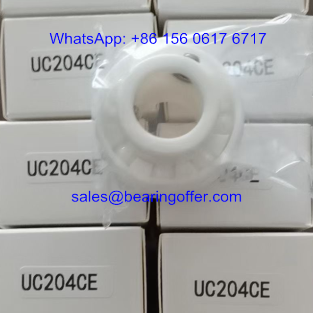 UC204CE Ceramic Insert Bearing 20x47x31 Ball Bearing UC204 - Stock for Sale