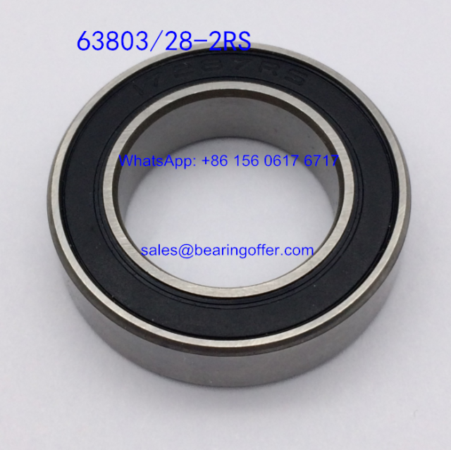 63803/28-2RS Ceramic Ball Bearing 63803-28 Ball Bearing - Stock for Sale