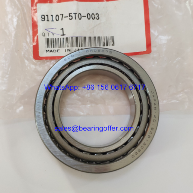 91107-5T0-003 Gearbox Bearing 40x65x15.5 Roller Bearing - Stock for Sale