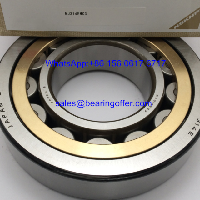 NJ314EMC3 Cylindrical Roller Bearing NJ314 Roller Bearing - Stock for Sale