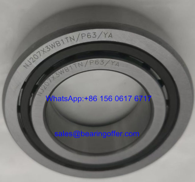 NJ207X3WB1TN/P63/YA Gearbox Bearing 35x64.5x18 Roller Bearing NJ207X3 - Stock for Sale