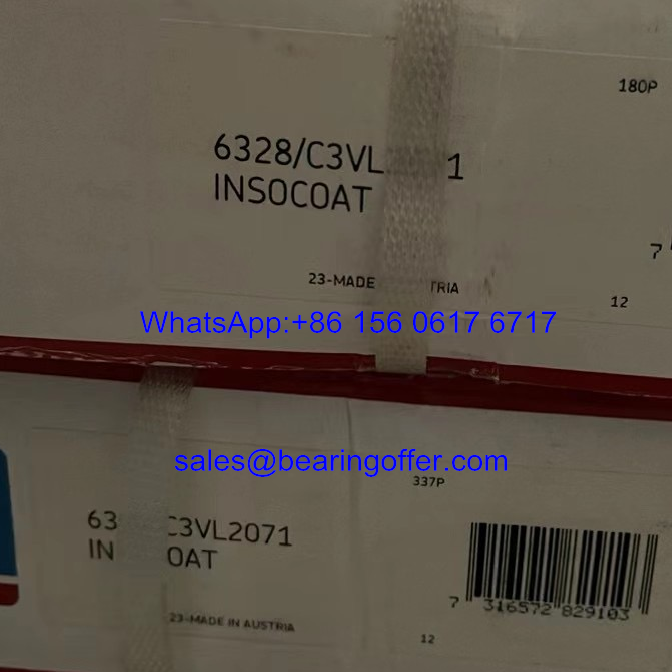 6328/C3VL2071 Insulated Bearing 6328C3VL2071 Insocoat Ball Bearing - Stock for Sale