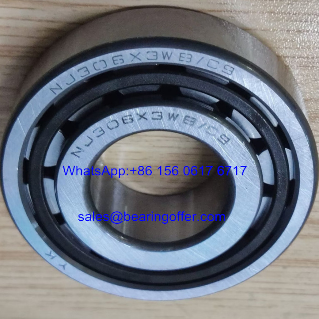 NJ306X3WB/C9 Transmisssion Bearing 30x70x18/19.6 Roller Bearing NJ306X3WB - Stock for Sale