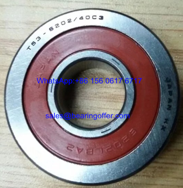 TS3-6202/40C3 Gearbox Bearing 15x40x11 Ball Bearing 6202/40 - Stock for Sale