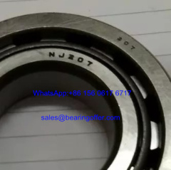 NJ207 Cylindrical Roller Bearing 35x72x17 Rolling Bearing - Stock for Sale