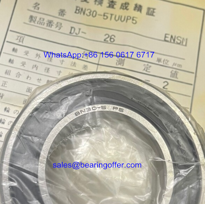 BN30-5 P5 Japan Precision Bearing BN30-5TVVP5 Ball Bearing - Stock for Sale