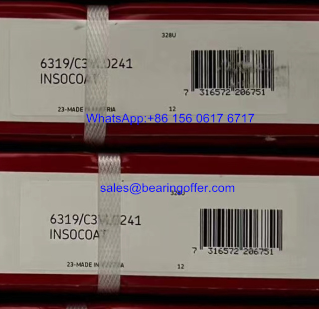 6319/C3VL0241 Insocoat Ball Bearing 95x200x45 Insulated Bearing - Stock for Sale