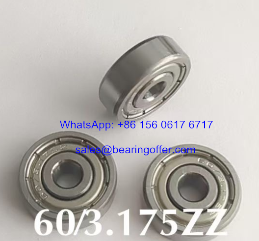60/3.175Z Deep Groove Ball Bearing 3.175x12x4 Rolling Bearing 60/3.175ZZ - Stock for Sale