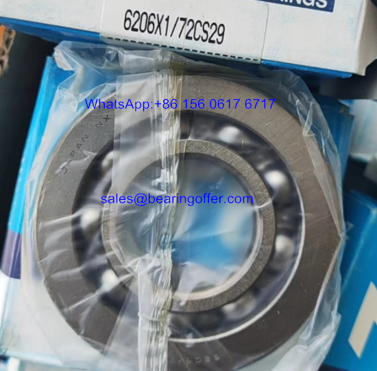 6206X1/72CS29 Transmission Bearing 30x72x16 Ball Bearing 6206/72CS29 - Stock for Sale
