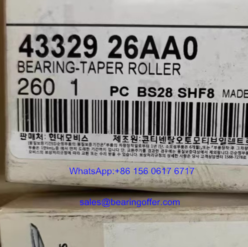 43329-26AA0 Differential Bearing 43329-26AAO Roller Bearing - Stock for Sale