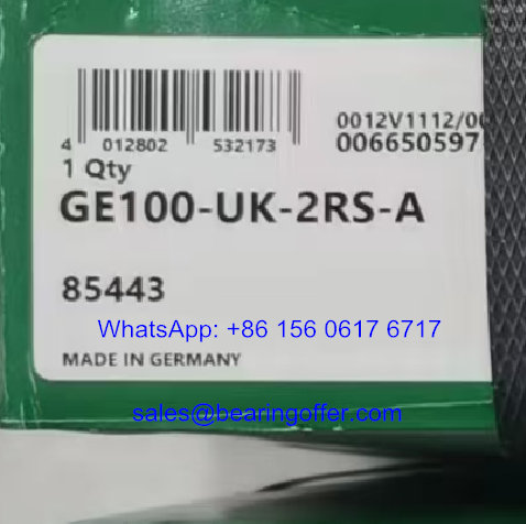 GE100-UK-2RS-A Spherical Plain Bearing 100x150x70 Rolling Bearing GE100UK - Stock for Sale