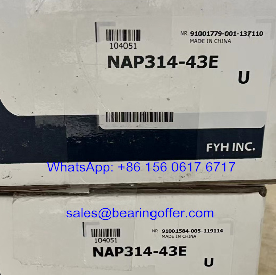 NAP314-43E Pillow Block Bearing P314E Housing NA314-43 Ball Bearing - Stock for Sale