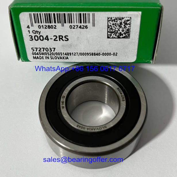 3004-2RS Angular Contact Ball Bearing 20x42x16 Rolling Bearing - Stock for Sale