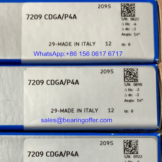 7209CDGA/P4A Angular Contact Ball Bearing 45x85x19 Rolling Bearing - Stock for Sale