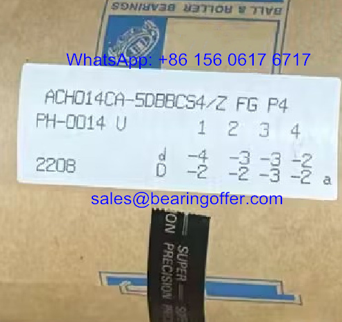 ACH014CA-5DBBCS4/Z FG P4 Spindle Bearing ACH014CA-5 Ball Bearing - Stock for Sale