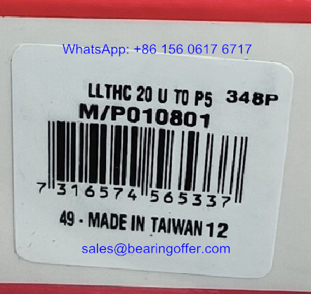 LLTHC20UT0 Linear Guide Carriage 25x44x72 Linear Slider Bearing LLTHC20UT0P5 - Stock for Sale