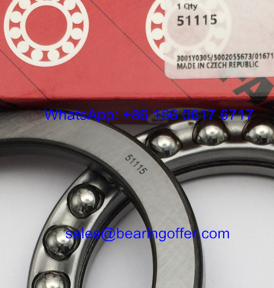 51115 Thrust Ball Bearing 75x100x19 Ball Bearing - Stock for Sale