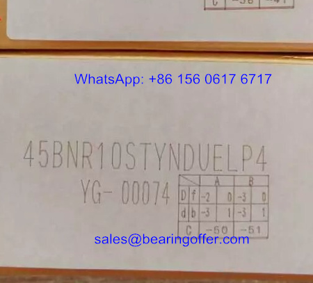 45BNR10STYNDUELP4 Spindle Bearing 45*75*16 Ball Bearing - Stock for Sale
