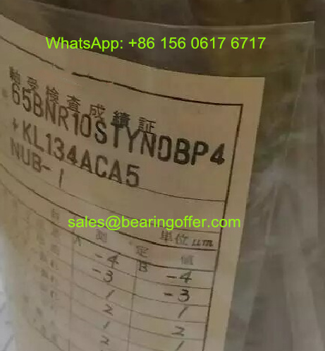 65BNR10STYNDBP4+KL134ACA5 Spindle Bearing 65x100x18 Ball Bearing - Stock for Sale